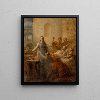 Heinrich Friedrich Fger - Alkeste opfert sich fr Admetos Skizze.webp