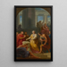 Sainte Catherine argumentant contre les philosophes païens devant l'empereur Maxence - Heinrich Friedrich Füger — framed artwork on a wall