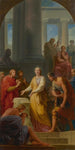 Sainte Catherine argumentant contre les philosophes païens devant l'empereur Maxence - Heinrich Friedrich Füger — artwork view