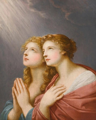 Heinrich Friedrich Fger - Study For Two Female Figures Praying.webp