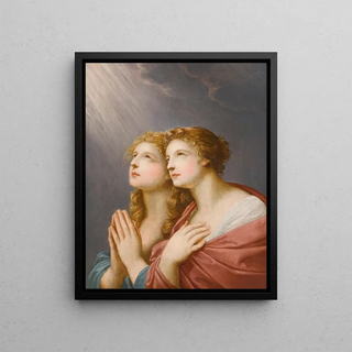 Heinrich Friedrich Fger - Study For Two Female Figures Praying.webp