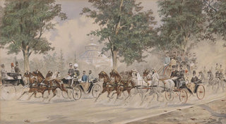 Heinrich Gottfried Wilda - Erzherzog Otto mit einem weiteren Erzherzog in Kutsche.webp