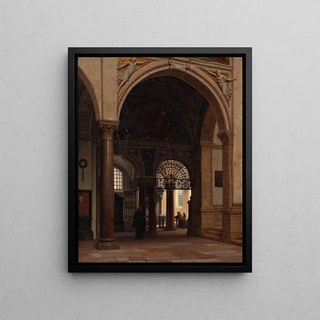 Heinrich Hansen - The interior of the church of Santa Maria Sopra Minerva in Rome.webp
