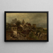 Vista de la ciudad - Heinrich Hartung — cuadro enmarcado en la pared