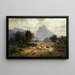 Paisaje de montaña - Heinrich Höfer — cuadro enmarcado en la pared