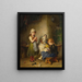 La pequeña costurera - Heinrich Hirt — cuadro enmarcado en la pared
