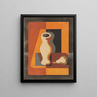 Heinrich Hoerle - Stilleben mit Krug und Birne.webp