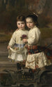 Brothers and Sisters in the Park of the Castle - Heinrich Lauenstein — artwork view