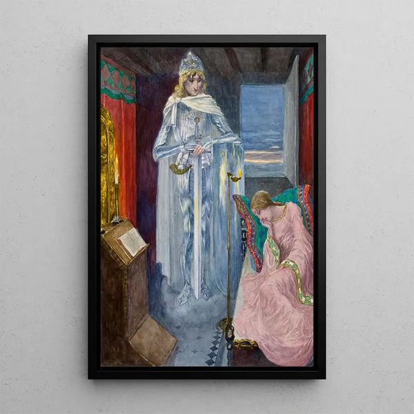 Elsa - Heinrich Lefler — cuadro enmarcado en la pared