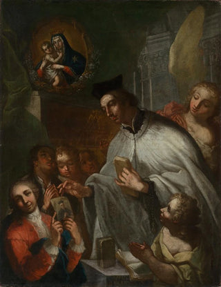 Heinrich Lihl - Pater Glycerius Landria Ordensgeistlicher der Piaristen Kinder unterrichtend.webp