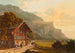 Vista del paseo de Meiringen en la caída del Reichenbach - Heinrich Meichelt — vista de la obra