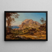 Escena de la isla de Capri - Heinrich Reinhold — cuadro enmarcado en la pared
