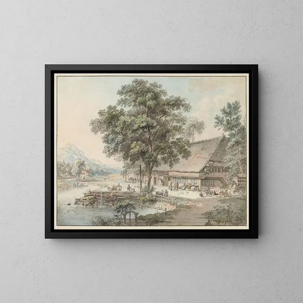 La Casa del campesino - Heinrich Rieter — cuadro enmarcado en la pared