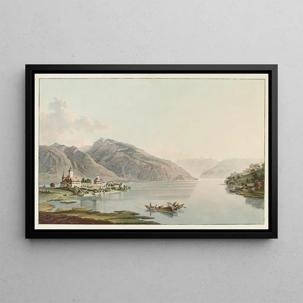 Heinrich Rieter - Ve du chateau de Spietz sur le lac de Thoun.webp