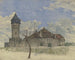 La torre de vigilancia en Sachsenhausen - Heinrich Rumbler — vista de la obra