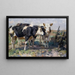 Cows in a Field - Heinrich von Zügel — framed artwork on a wall
