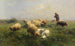 Pastizal soleado - Heinrich von Zügel — vista de la obra