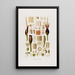 Aroideae Maximilianae Pl33 - Heinrich Wilhelm Schott — framed artwork on a wall