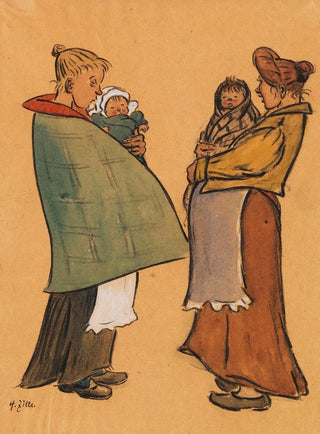 Heinrich Zille - Zwei Mtter.webp