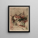 Church of Cuernavaca, Mexico - Helen Hyde — framed artwork on a wall
