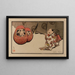 Taquiner le Daruma - Helen Hyde — framed artwork on a wall