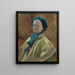 Self-portrait - Helen Mabel Trevor — framed artwork on a wall