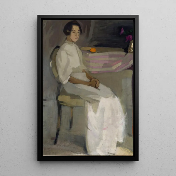 de disfraz II - Helene Schjerfbeck — cuadro enmarcado en la pared