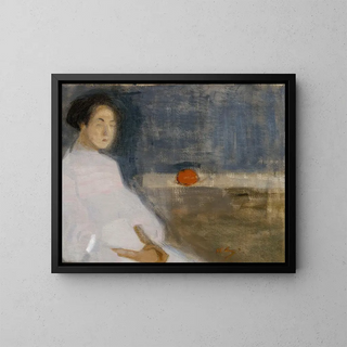 Helene Schjerfbeck - Girl with Orange The Bakers Daughter.webp