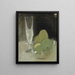 Manzanas verdes y copa de champagne - Helene Schjerfbeck — cuadro enmarcado en la pared