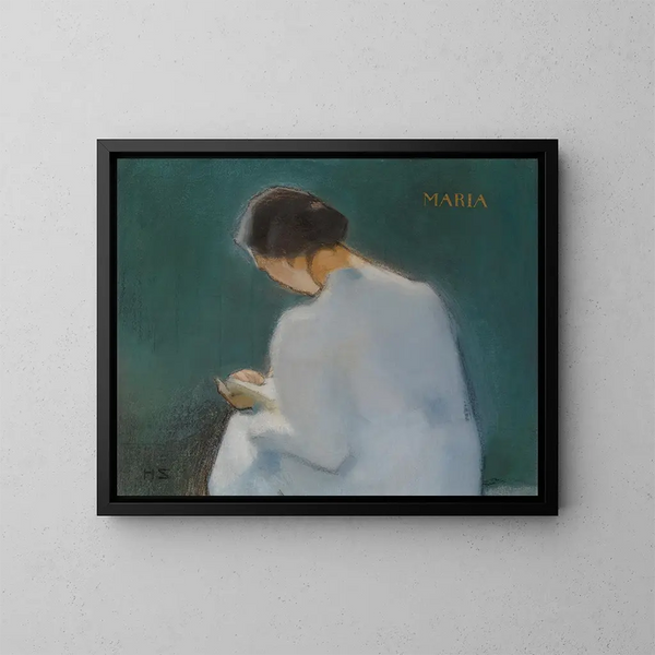 Marie - Helene Schjerfbeck — cuadro enmarcado en la pared