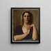 Retrato de una mujer - Hellmut Eichrodt — cuadro enmarcado en la pared