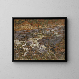 Ruisseau en cascade - Helmer Osslund — cuadro enmarcado en la pared