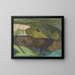 Cabanes de pêche au bord de la rivière Motif de Granvg Faxlven - Helmer Osslund — framed artwork on a wall