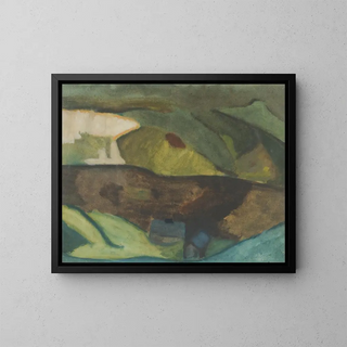 Helmer Osslund - Fishing Cottages by the River Motif from Granvg Faxlven.webp