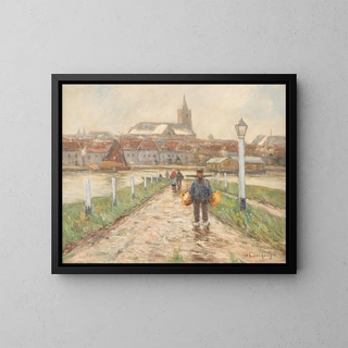 Helmuth Liesegang - Harbour town by the lower Rhine.webp