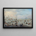 sobre el hielo - Hendrick Avercamp — cuadro enmarcado en la pared