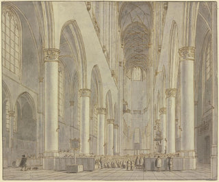 Hendrick Cornelisz van Vliet - Blick in die StBavoKirche in Haarlem.webp