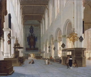 Hendrick Cornelisz van Vliet - The Interior of the Oude Kerk in Delft.webp