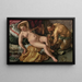 Júpiter y Antiope - Hendrick Goltzius — cuadro enmarcado en la pared