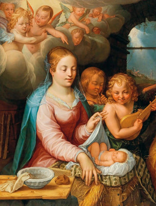 Hendrick Goltzius - The Virgin and Child with Angels.webp