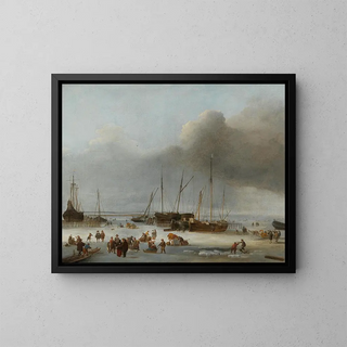 Hendrick Jacobsz Dubbels - Iceskating on the Eastern Docks of Amsterdam.webp