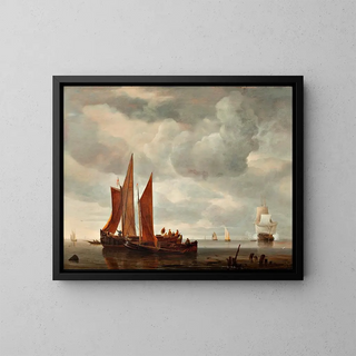 Hendrick Jacobsz Dubbels - Ships outside Dordrecht.webp