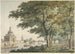 La Puerta de Muider en Ámsterdam vista desde el Plantage - Hendrick Keun — vista de la obra