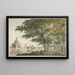 La Puerta de Muider en Ámsterdam vista desde el Plantage - Hendrick Keun — cuadro enmarcado en la pared