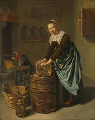 Hendrick Ten Oever - Woman scouring a vessel.webp