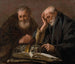 Démocrite et Héraclite - Hendrick Ter Brugghen — vista de la obra