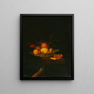 Hendrick Van Streek - Still life of assorted fruit in a Wanli porcelain bowl.webp