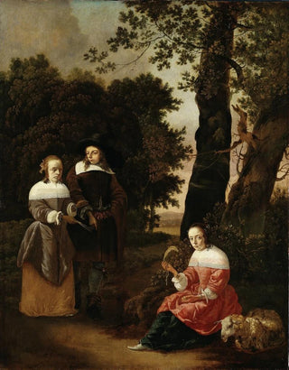 Hendrick van der Burgh - A Couple and a Shepherdess in a Landscape.webp