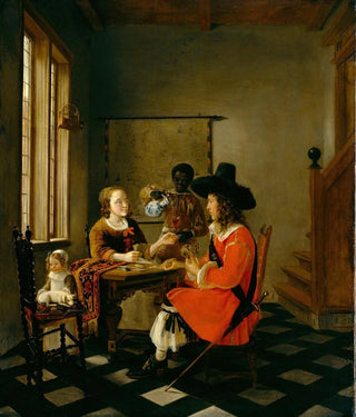 Hendrick van der Burgh - The Game of Cards.webp
