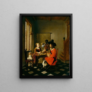 Hendrick van der Burgh - The Game of Cards.webp